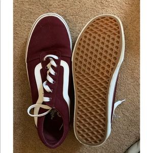 Maroon vans